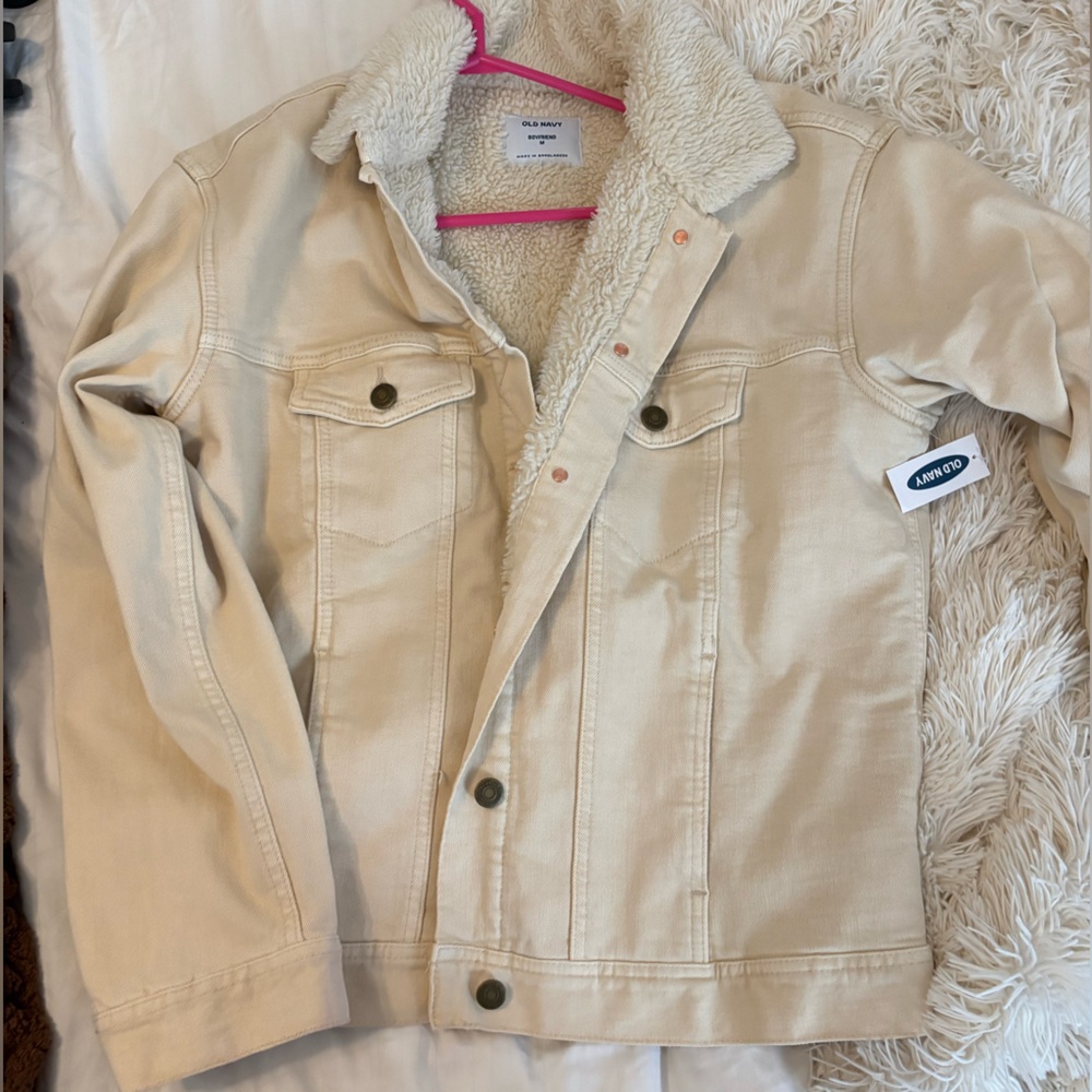 Boyfriend Denim Jacket - Cream